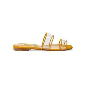 MANOLO BLAHNIK Invy Flat Sandals EU38/US8 $775